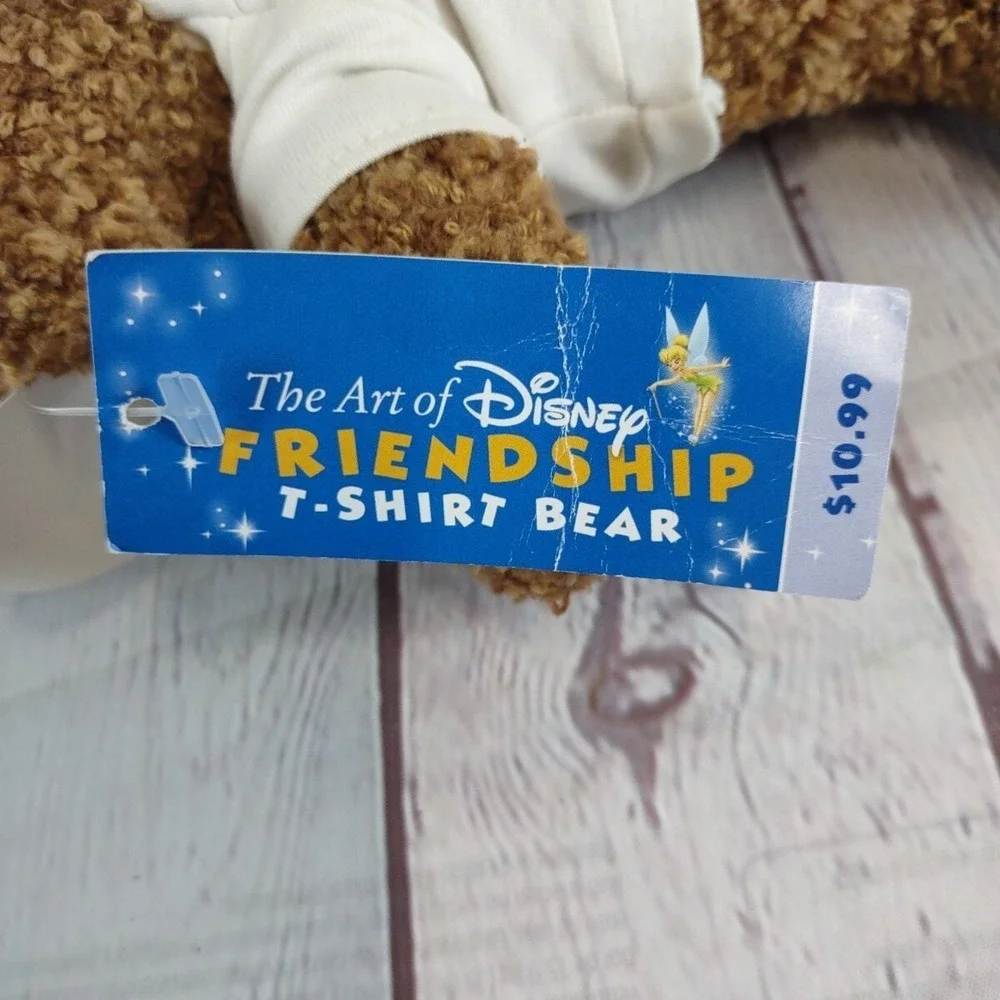 Art Of Disney Friendship T-Shirt Bear Bambi Postal Service Stuffed Plush Toy NWT